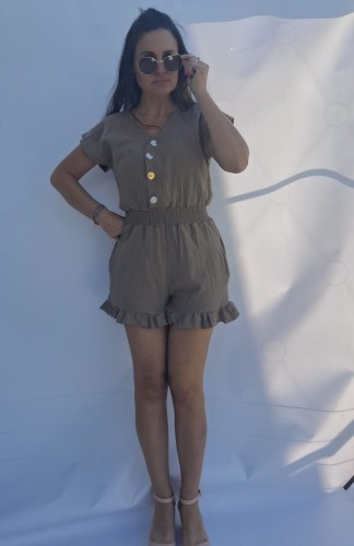 26.jpg  Kombinezon muślinowy rozpinany ciemny beżowy (id: 388)