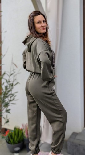 Komplet dresowy zielona oliwka