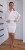 Sukienka dzianinowa z futerkiem kremowa Mia (id: 630)