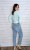 Damskie jeansy mom fit z wysokim stanem