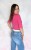 Stylowe jeansy wide leg szwedy z wysokim stanem jasny niebieski