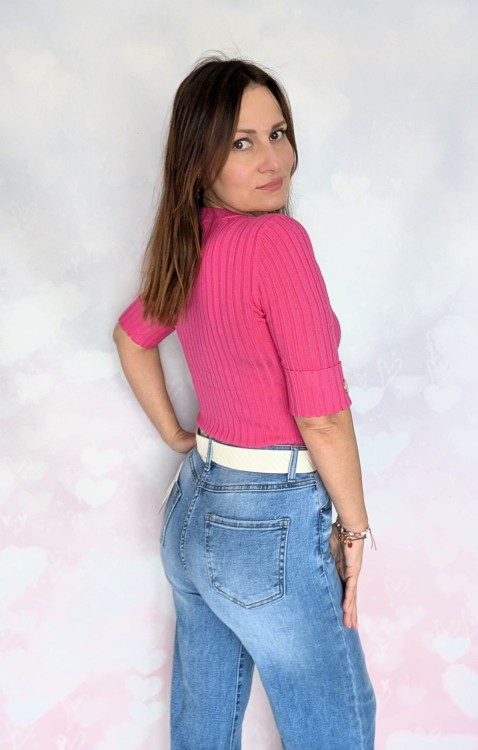 Stylowe jeansy wide leg szwedy z wysokim stanem jasny niebieski