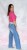 Stylowe jeansy wide leg szwedy z wysokim stanem jasny niebieski