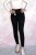 Legginsy bezszwowe high waist- prążkowana tekstura push up czarne