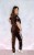 Welurowy komplet z wiskozy- dres sport-chic czekoladowy