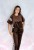 Welurowy komplet z wiskozy- dres sport-chic czekoladowy