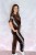 Welurowy komplet z wiskozy- dres sport-chic czekoladowy
