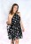 Sukienka letnia w grochy- elegancja w stylu retro czarna