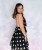 Sukienka letnia w grochy- elegancja w stylu retro czarna