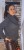 Sweter z efektownym golfem szary