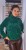 Sweter z golfem zielony